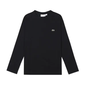 Lacoste Men's Classic Fit Long Sleeve T-Shirt 100% Cotton Casual Crew Neck Top Comfortable Slim Fit Shirt Premium French Brand Tee L2202