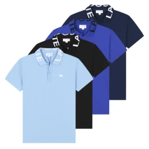 Lacoste Men's Polo Shirt 100% Cotton Classic Fit Short Sleeve Polo T-Shirt Golf Casual Wear On Sale Style L22321