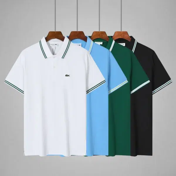 Lacoste Men's Polo Shirt 100% Cotton Classic Fit Short Sleeve Polo T-Shirt Golf Casual Wear On Sale L25212
