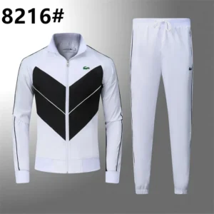 Lacoste Men's Waterproof Windbreaker Jacket&Pants Set Lightweight Running Suit Breathable Training Tracksuit for Sports&Casual Wear Free Shipping L8216