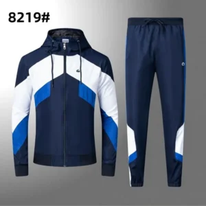 Lacoste Men's Waterproof Windbreaker Jacket&Pants Set Lightweight Running Suit Breathable Training Tracksuit for Sports&Casual Wear Free Shipping L8219