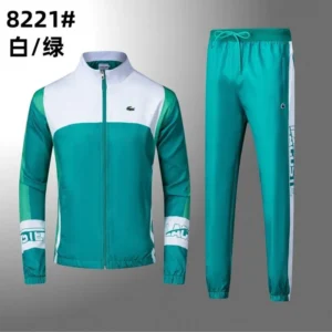 Lacoste Men's Waterproof Windbreaker Jacket&Pants Set Lightweight Running Suit Breathable Training Tracksuit for Sports&Casual Wear Free Shipping L8221