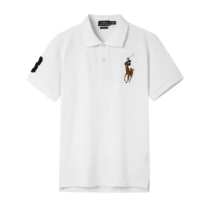 High Quality Ralph Lauren Men’s Big Multicolored Pony Polo Shirt 100% Cotton Slim Fit Short Sleeve Polo T-Shirt Golf Casual Wear On Sale Style 8833