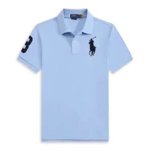 High Quality Ralph Lauren Men’s Big Pony Polo Shirt 100% Cotton Slim Fit Short Sleeve Polo T-Shirt Golf Casual Wear 8820