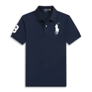 High Quality Ralph Lauren Men’s Big Pony Polo Shirt 100% Cotton Slim Fit Short Sleeve Polo T-Shirt Golf Casual Wear 8820