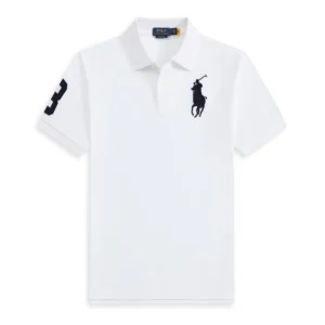 High Quality Ralph Lauren Men’s Big Pony Polo Shirt 100% Cotton Slim Fit Short Sleeve Polo T-Shirt Golf Casual Wear 8820