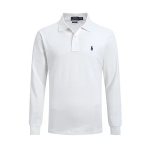 High Quality Ralph Lauren Men’s Pony Polo Shirt 100% Cotton Slim Fit Long Sleeve Polo T-Shirt Golf Casual Wear 9921